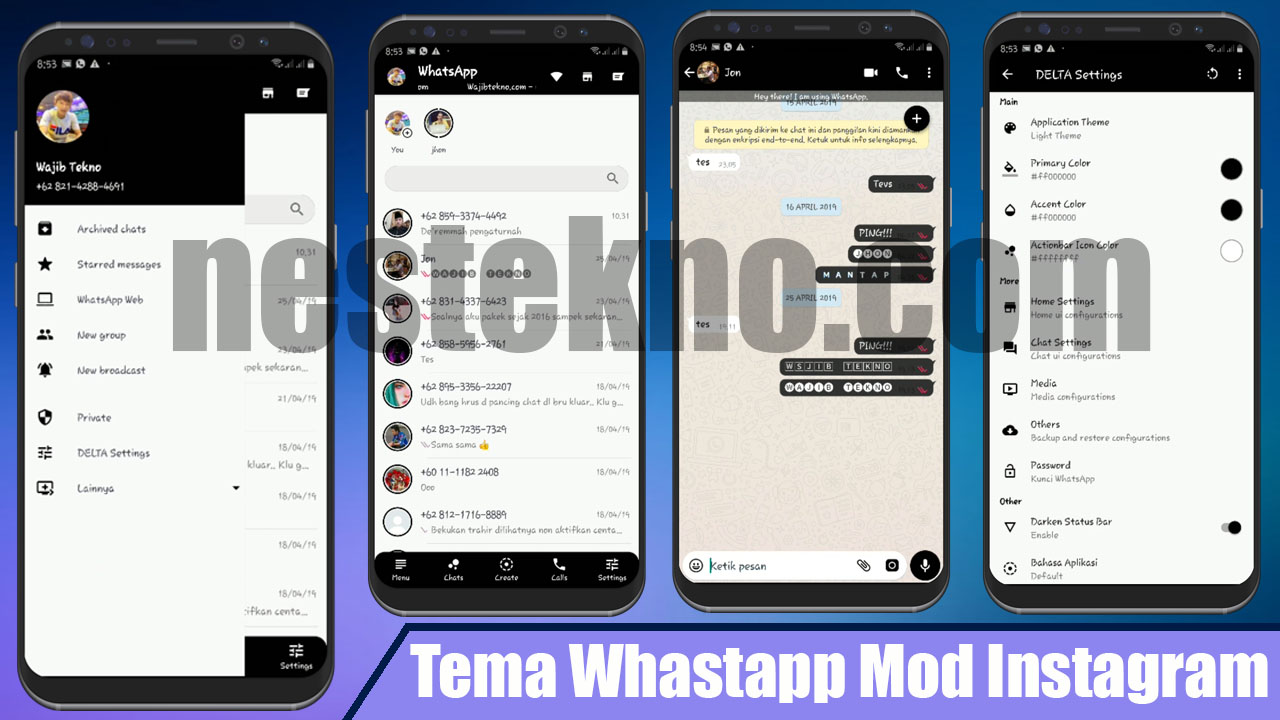 Download Tema Whatsapp Mod Instagram.xml