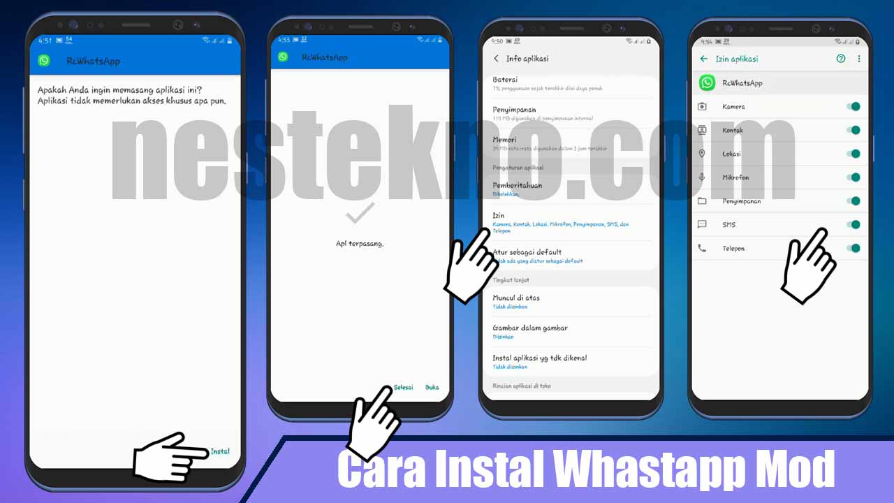 cara instal whatsapp mod